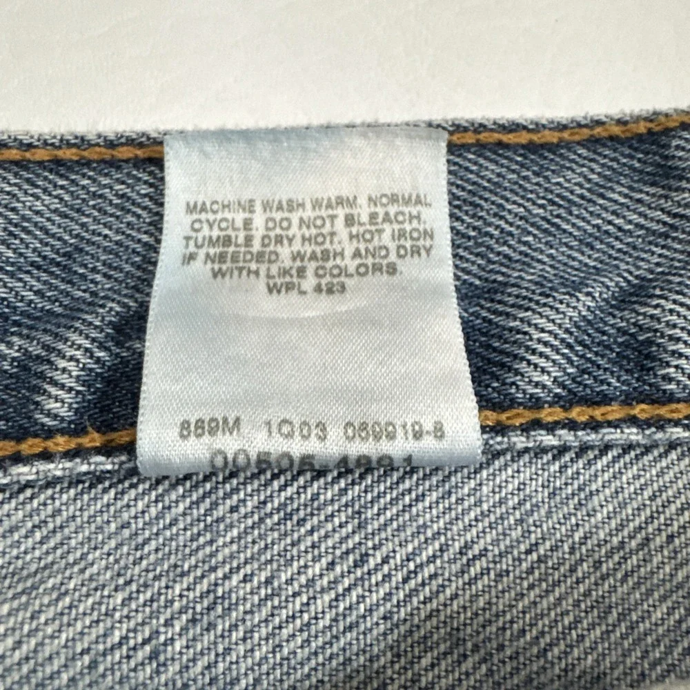 Levi's 505 Jeans Mens 40x30 Blue Relaxed Fit Denim Baggy Y2K Vintage -Fits 39x30